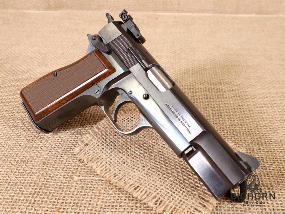 Browning Hi-Power Semi-Auto 9mm Pistol, Belgian Made w/Target Sights PENNY*-img-9