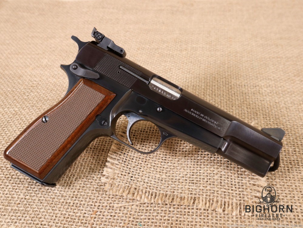 Browning Hi-Power Semi-Auto 9mm Pistol, Belgian Made w/Target Sights PENNY*-img-11