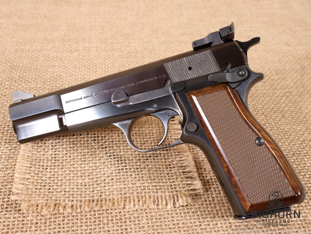 Browning Hi-Power Semi-Auto 9mm Pistol, Belgian Made w/Target Sights PENNY*-img-3