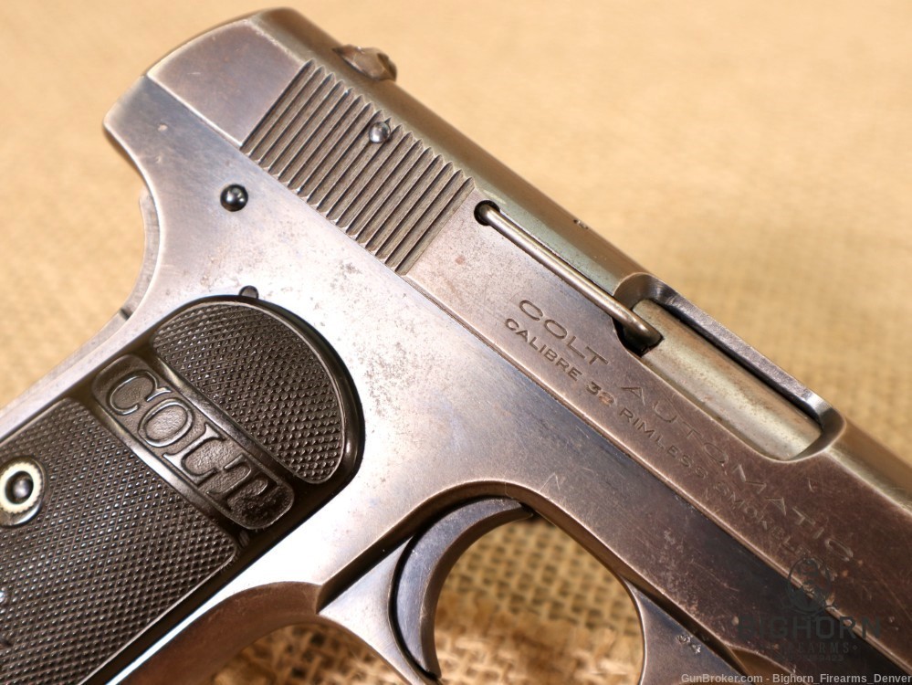 Colt Model 1903 Pocket Hammerless .32 ACP 1923 MFG W/ COLT GRIPS *PENNY*-img-7