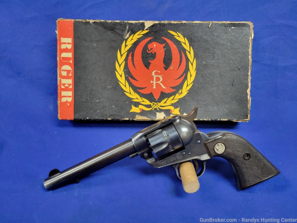 Ruger Single Six .22 LR Three Screw Revolver w/ Original Box mfg. 1955-img-1