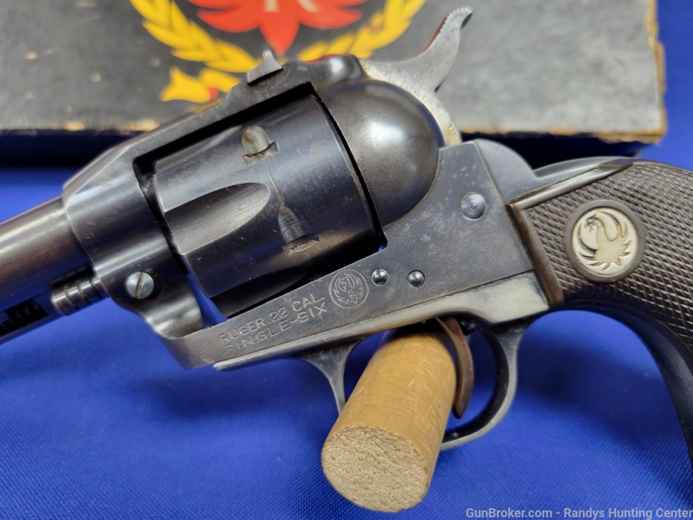Ruger Single Six .22 LR Three Screw Revolver w/ Original Box mfg. 1955-img-6