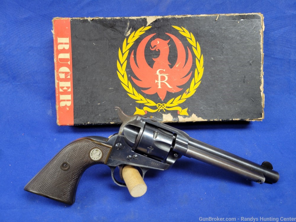 Ruger Single Six .22 LR Three Screw Revolver w/ Original Box mfg. 1955-img-0