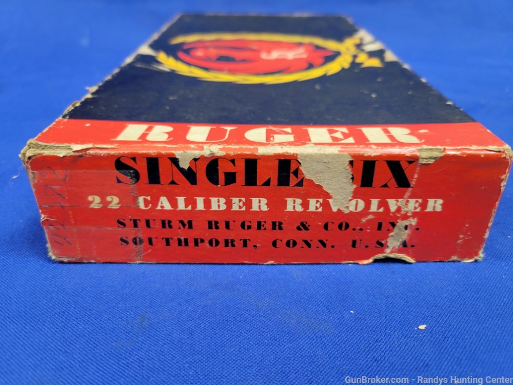 Ruger Single Six .22 LR Three Screw Revolver w/ Original Box mfg. 1955-img-23