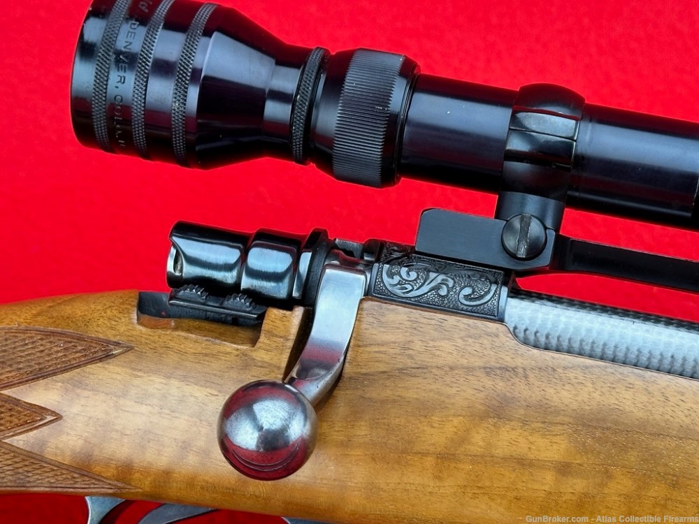 ORIGINAL Jackson Hole Arms Bolt Action Rifle *HAND ENGRAVED - 3 BARREL SET*-img-24