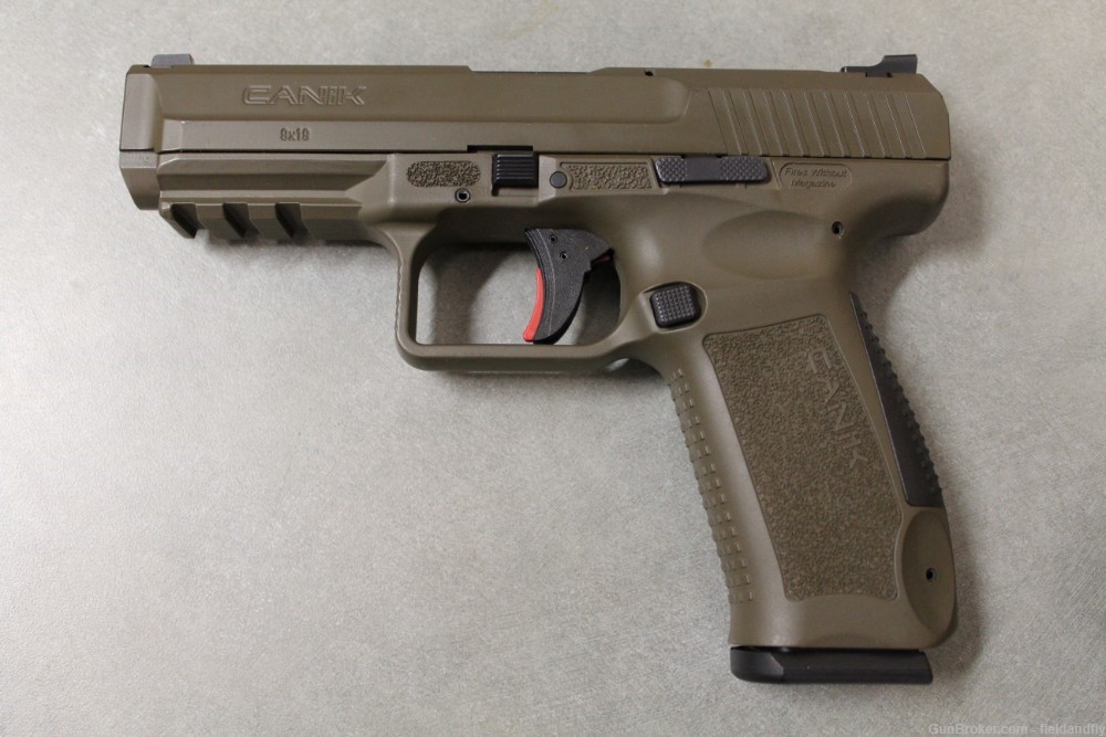 Canik TP9SF in 9mm, OD Green color, like new condition-img-1