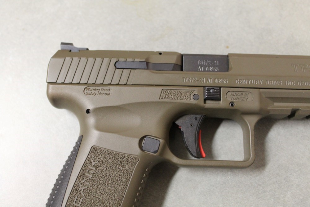 Canik TP9SF in 9mm, OD Green color, like new condition-img-7