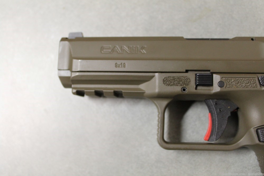 Canik TP9SF in 9mm, OD Green color, like new condition-img-2