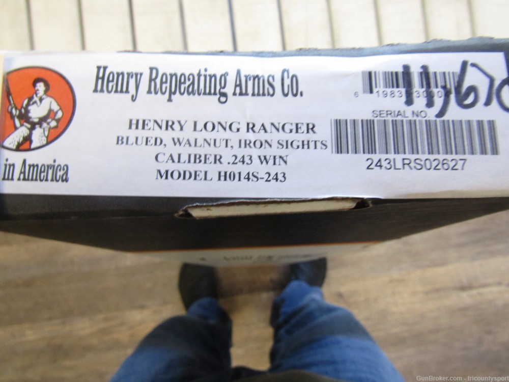 Henry H014S243 Long Ranger 243 Win Caliber with 4+1 Capacity, 20" Blued Bar-img-0
