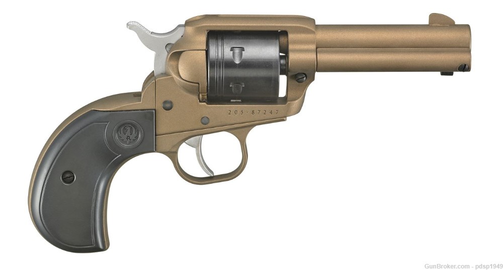 Ruger Wrangler .22 LR Revolver 3.75" Bbl Bronze Cerakote Birdshead SAO 6rd -img-0