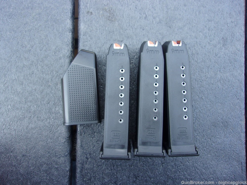 Glock 19 Gen 5 9mm 4" Semi Auto Pistol 99%+ In Box G19 w/ 3 Mags $1START-img-15