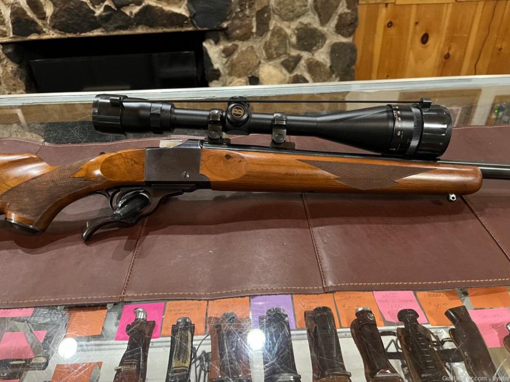 Stunning Ruger #1 (1978) in 220 Swift with Banner 6x18 wide angle scope-img-0