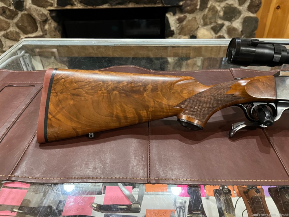 Stunning Ruger #1 (1978) in 220 Swift with Banner 6x18 wide angle scope-img-7