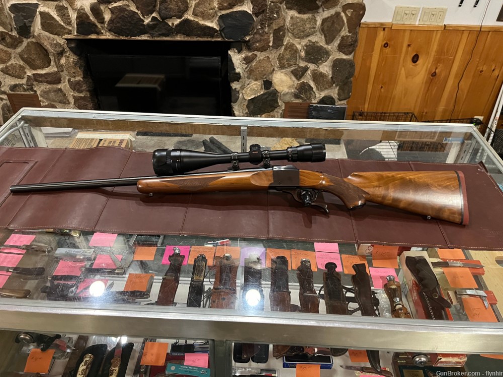 Stunning Ruger #1 (1978) in 220 Swift with Banner 6x18 wide angle scope-img-5