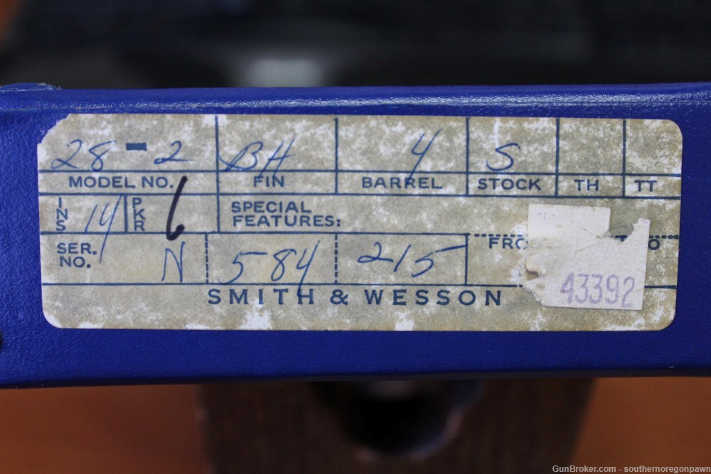 Smith & Wesson 28-2 Highway Patrolman 4" Barrel .357 W/ Box  1974-img-42