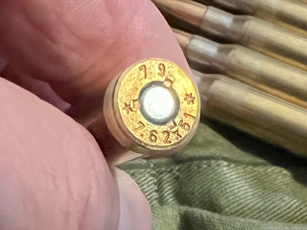 Hirtenberger 7.62X51 .308 Ammunition in Bandoleers, 150 rounds-img-2