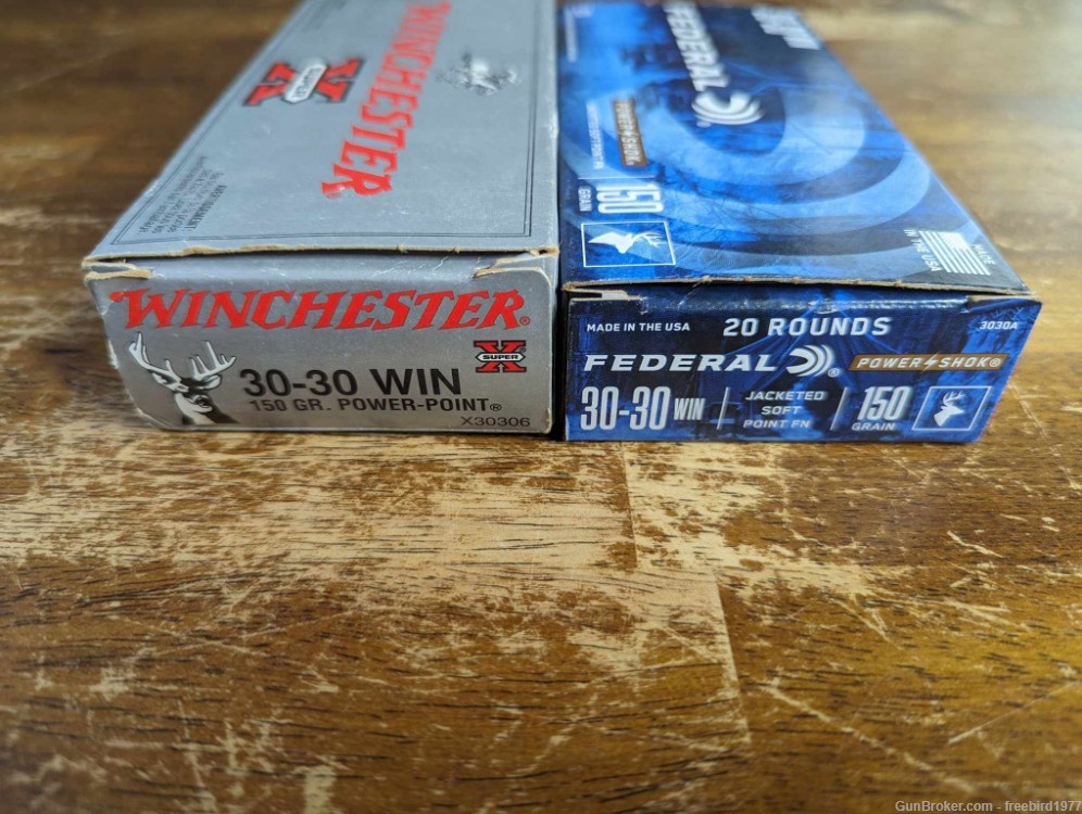 Federal & Winchester .30-30 Ammo, 150 gr. 30 rnds, No Reserve! Penny Start!-img-0