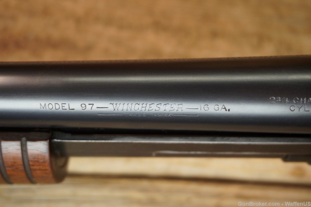 Winchester Model 1897 c. 1947 16 gauge CYL CHOKE 28in bbl tight action 97-img-36