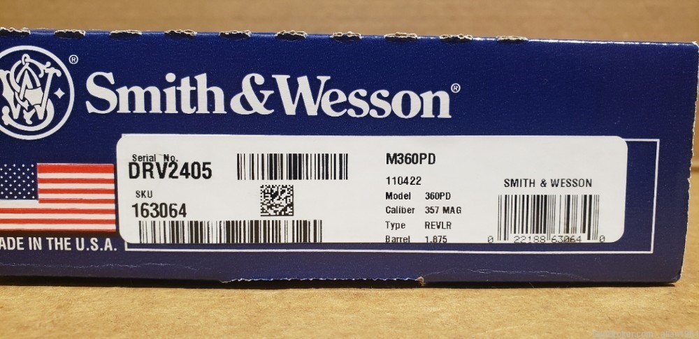 Smith & Wesson 360PD 357 mag Air Lite PD Scandium NIB-img-11