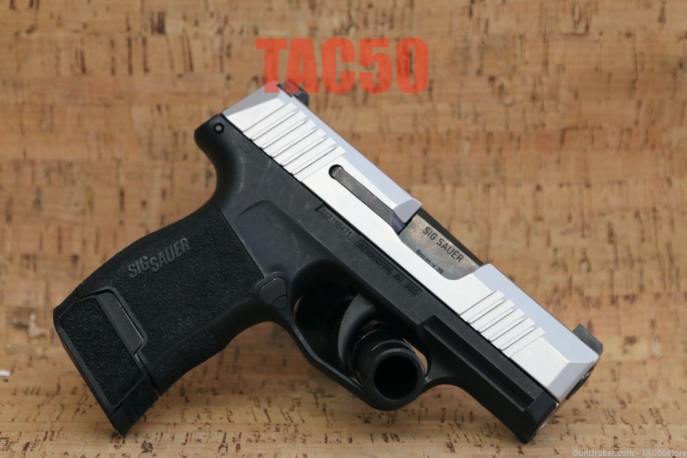 Sig Sauer P365 NITRON 9MM TWO TONE STAINLESS 3.10" CROSSBREED IWB HOLSTER-img-1