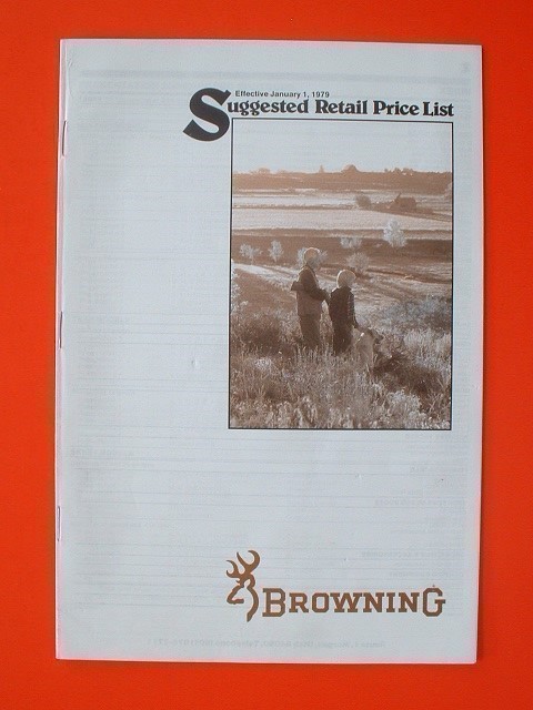 BROWNING OEM 1970s, 1980 & 1990s Retail Catalog Price Lists-img-5