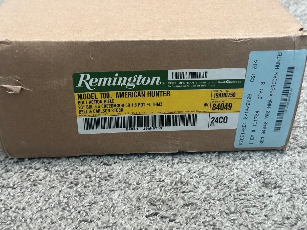 Remington 700 American Hunter 6.5 creedmoore W box limited run fluted 20”-img-17