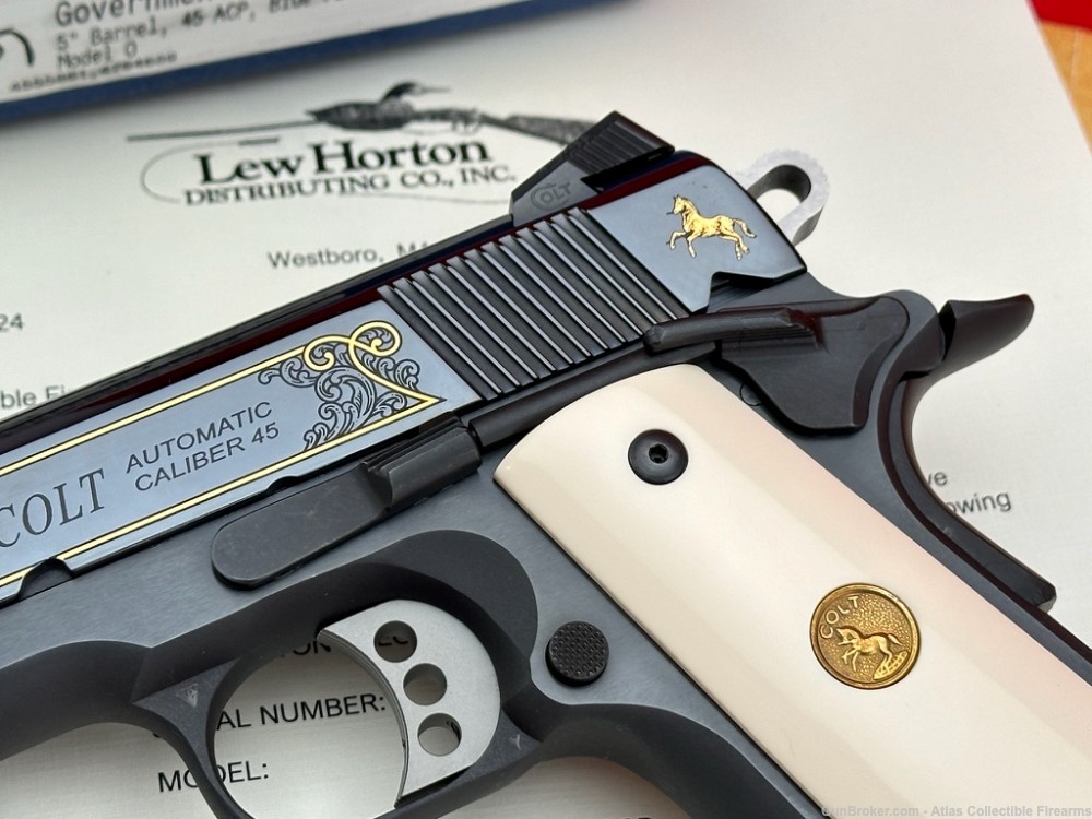 2010 Colt Government XSE 45ACP *LEW HORTON FACTORY ENGRAVED* 1 of 37 NIB!-img-4