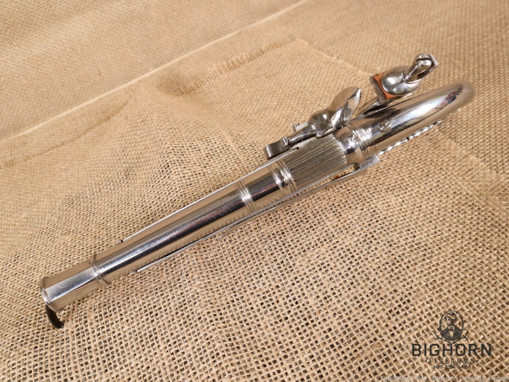 Scottish Highland Murdoch Replica Pistol, Polished Steel, Belt Clip-img-13