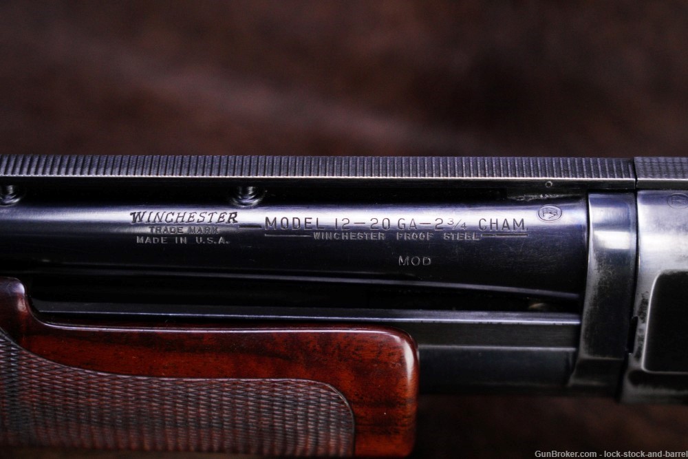 Winchester Model 12 Pigeon Grade 20 GA 26” TD Pump Action Shotgun 1956 C&R-img-17