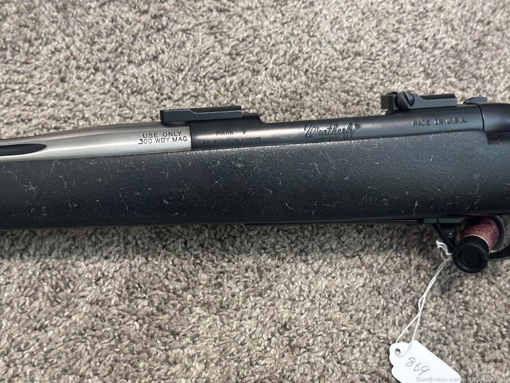 Weatherby Mark V Accumark 300 wby mag 26” stainless fluted SF -img-5