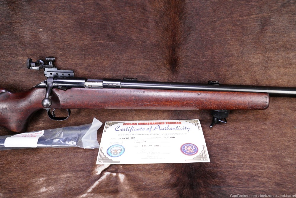 Winchester Model 52-D CMP US Military M12 .22 LR Target Bolt Rifle 1963 C&R-img-4