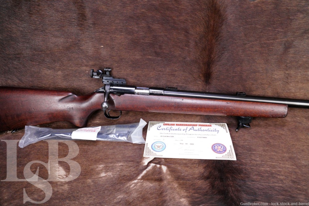 Winchester Model 52-D CMP US Military M12 .22 LR Target Bolt Rifle 1963 C&R-img-0