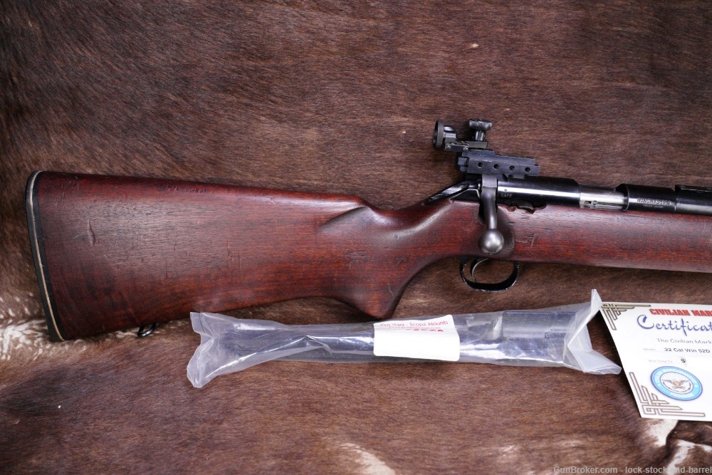 Winchester Model 52-D CMP US Military M12 .22 LR Target Bolt Rifle 1963 C&R-img-3