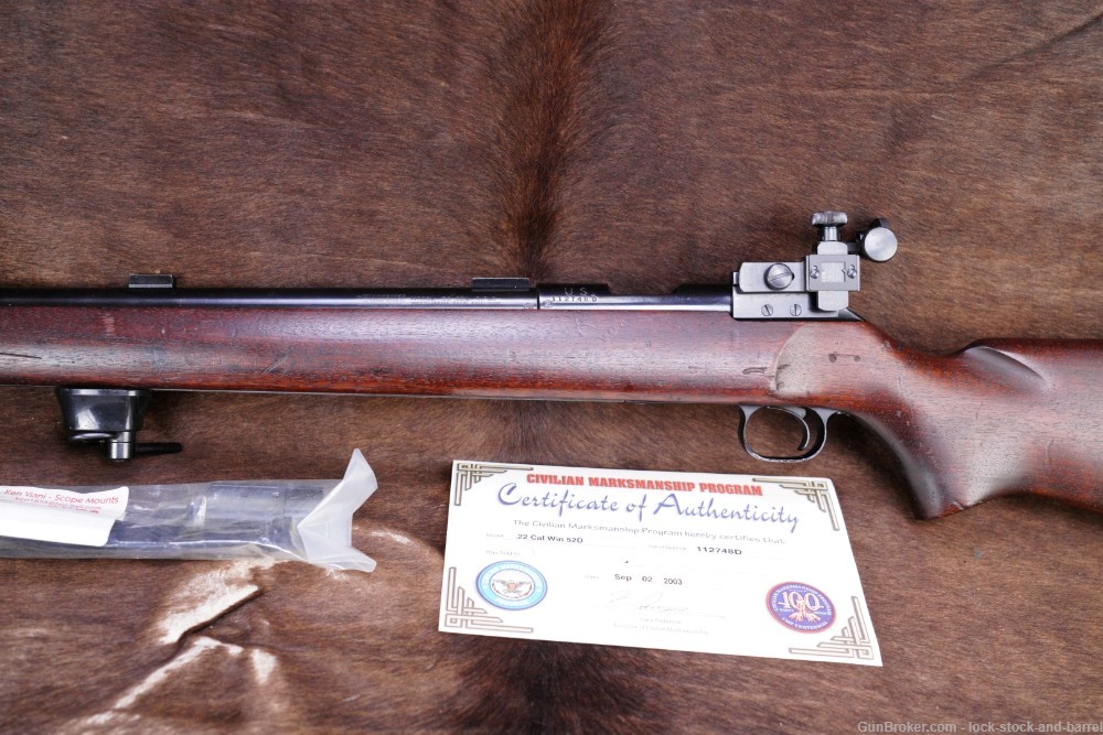 Winchester Model 52-D CMP US Military M12 .22 LR Target Bolt Rifle 1963 C&R-img-9