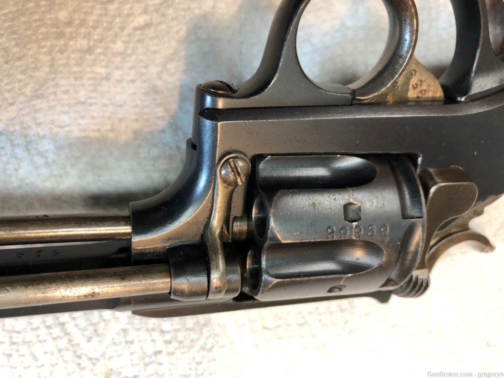 Swiss Model 1882 Ordnance revolver, 7.5mm, holster, 10 rounds.-img-10