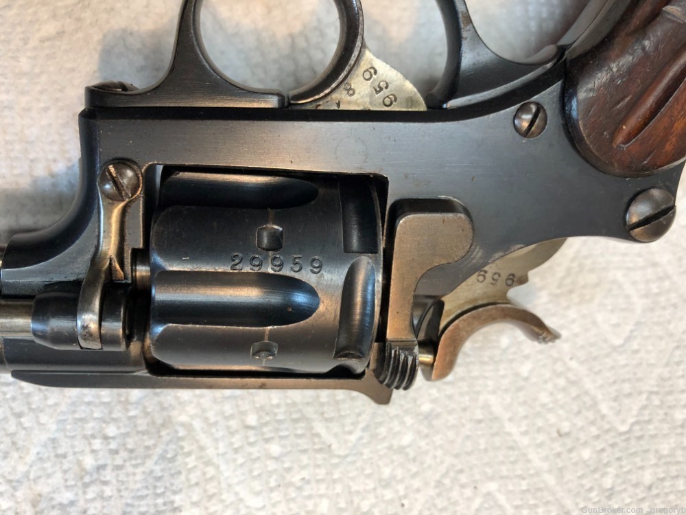 Swiss Model 1882 Ordnance revolver, 7.5mm, holster, 10 rounds.-img-11