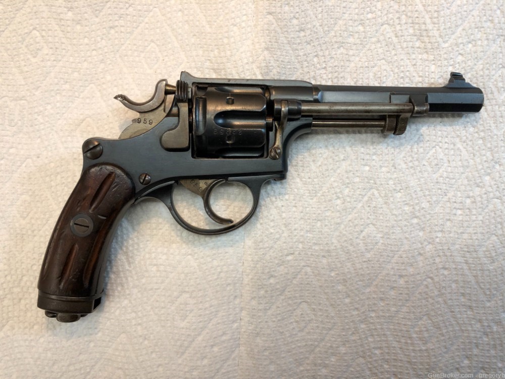 Swiss Model 1882 Ordnance revolver, 7.5mm, holster, 10 rounds.-img-1