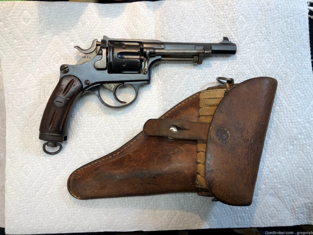 Swiss Model 1882 Ordnance revolver, 7.5mm, holster, 10 rounds.-img-0