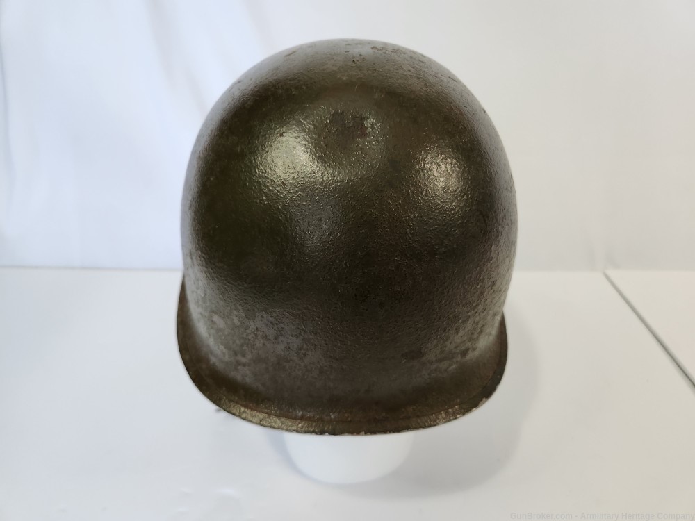 WWII US M1 Helmet Tenth Mountain Division & Liner-img-3