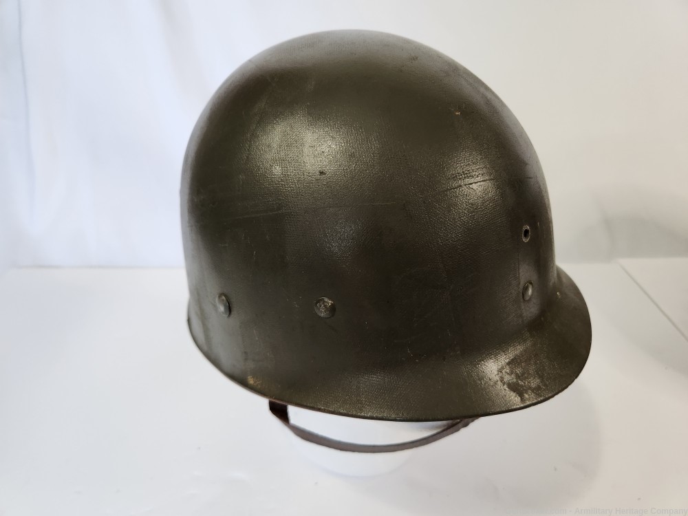 WWII US M1 Helmet Tenth Mountain Division & Liner-img-10