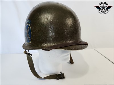 WWII US M1 Helmet Tenth Mountain Division & Liner