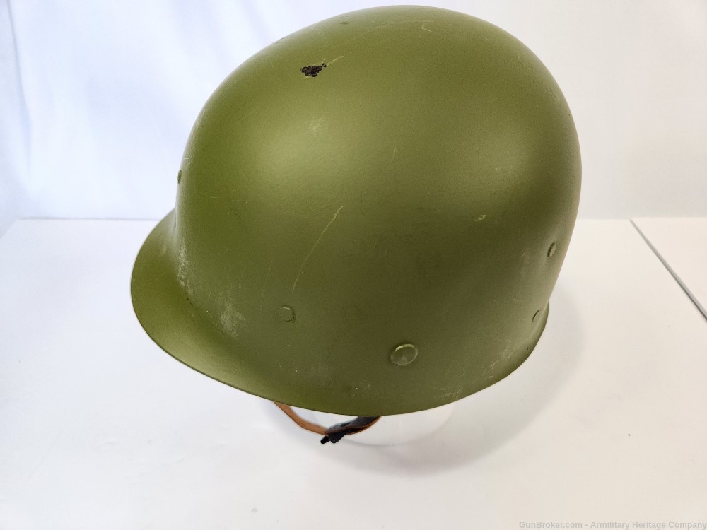 WWII US M1 Helmet Navy Seabees & Liner-img-12