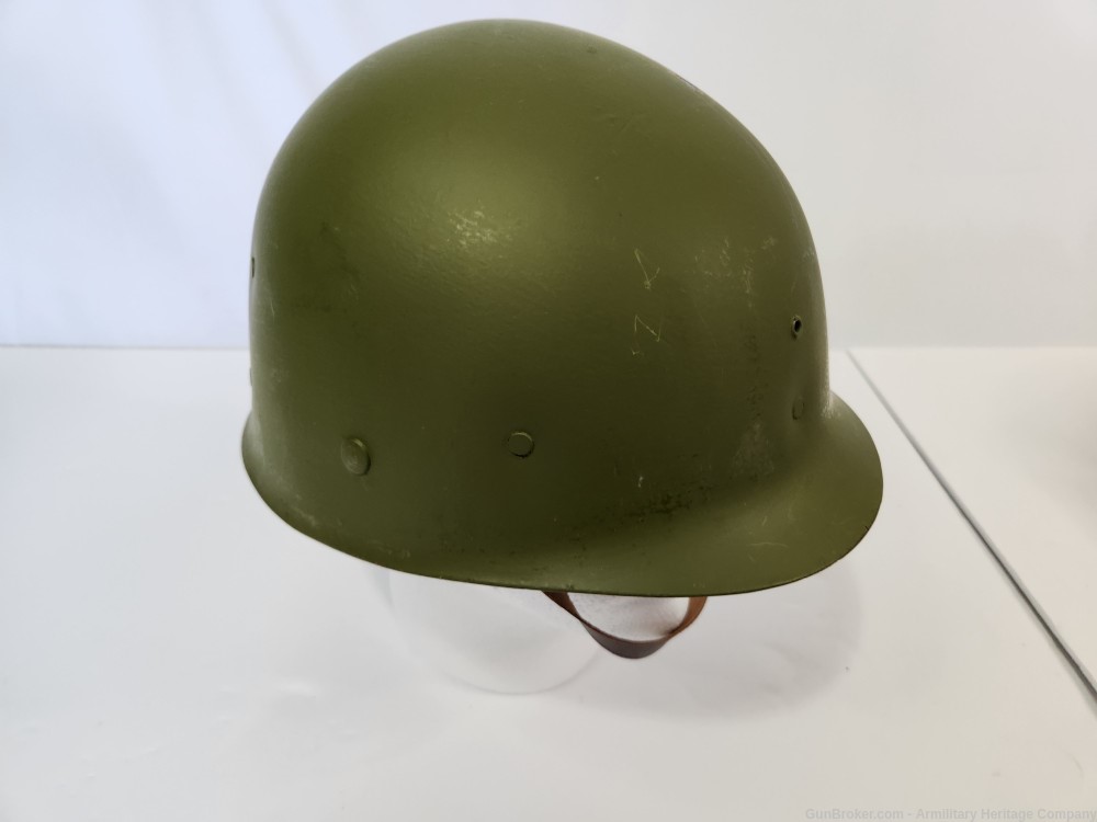 WWII US M1 Helmet Navy Seabees & Liner-img-11