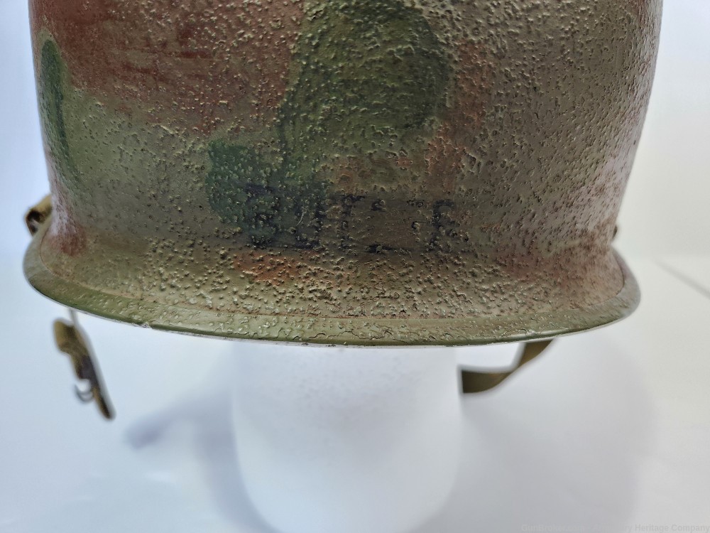 WWII US M1 Helmet Navy Seabees & Liner-img-4