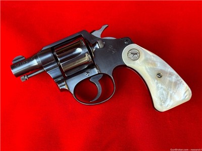 Stunning, Colt, Bankers Special, Manufactured 1934, Factory Pearl Grips