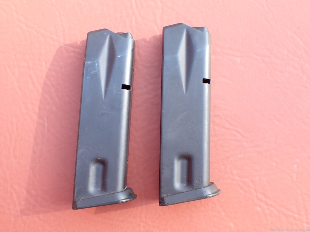 (2 TOTAL) SIG SAUER P228 9MM FACTORY 13RD MAGAZINE ZIPPER BACK GERMANY-img-1
