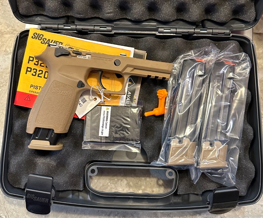 Sig Sauer P320 M17 Complete Frame, Box, and Magazines 320 Full Size-img-0