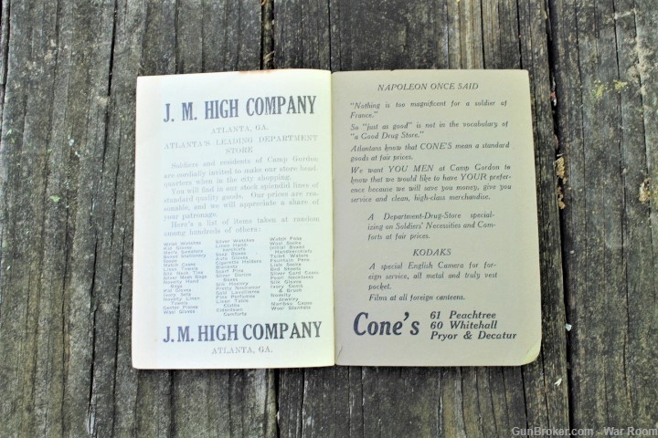WWI 82nd Division Official Camp Gordon Song Book-img-18