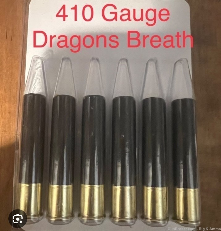 .410 Gauge Dragon's Breath 410 ga Shotshells 6 pack shells No cc fees-img-1