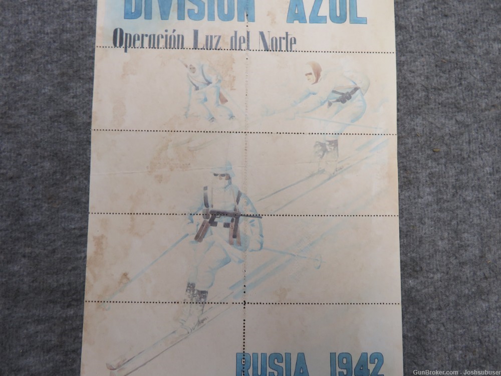 WWII SPANISH RATION COUPONS SHEET-BLUE DIVISION IN RUSSIA-SKI TROOPS-img-6